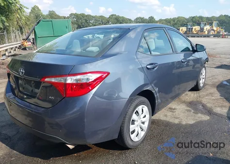 2015 Toyota Corolla Le из США, поврежденный, VIN 2T1BURHE7FC410844